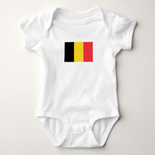 Patriotische belgische Flagge Baby Strampler