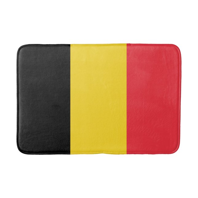 Patriotische belgische Flagge Badematte (Vorderseite)