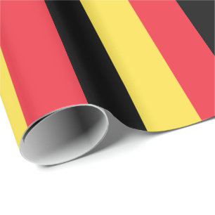 Patriotische belgische Flagge Geschenkpapier
