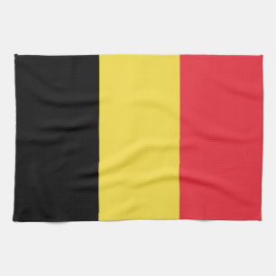 Patriotische belgische Flagge Geschirrtuch