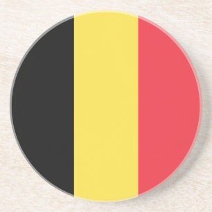 Patriotische belgische Flagge Getränkeuntersetzer