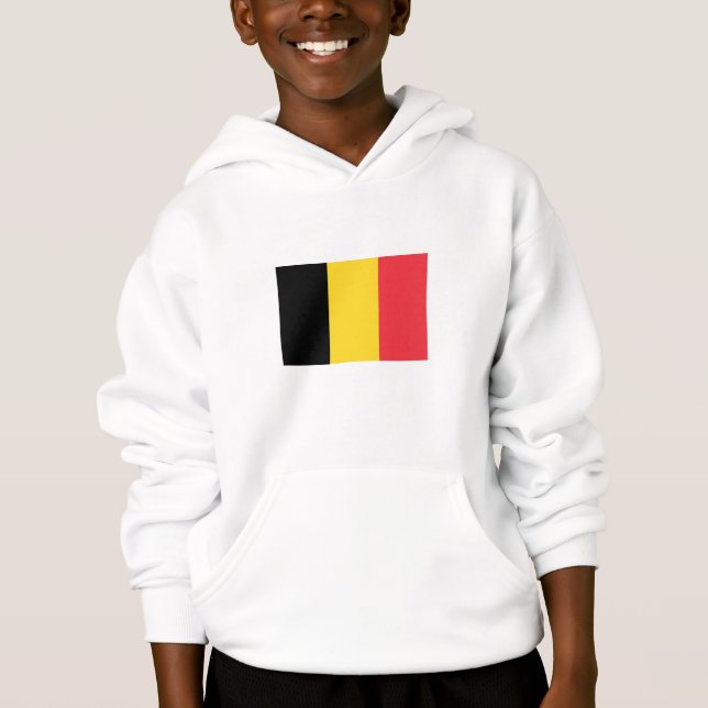 Patriotische Belgische Flagge Hoodie (Vorderseite)