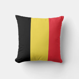 Patriotische belgische Flagge Kissen