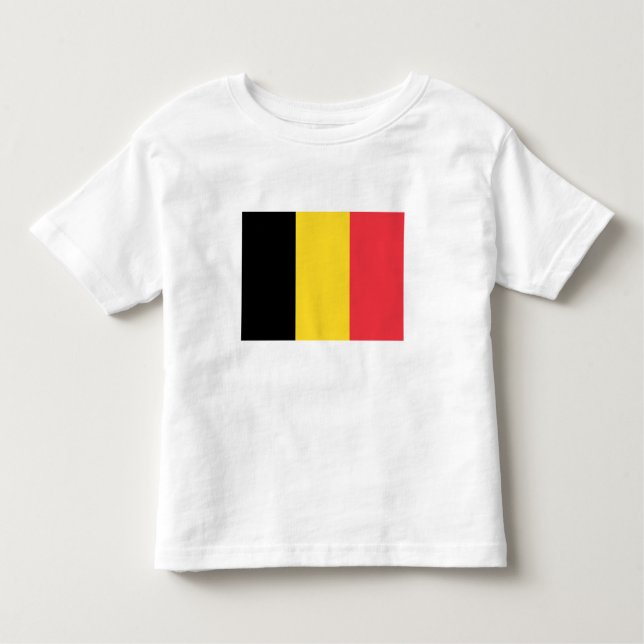 Patriotische belgische Flagge Kleinkind T-shirt (Vorderseite)