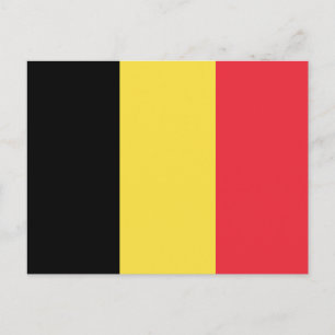 Patriotische belgische Flagge Postkarte