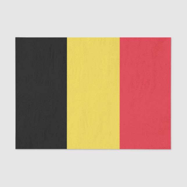 Patriotische belgische Flagge Seidenpapier (Vorderseite)