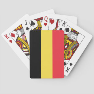 Patriotische belgische Flagge Spielkarten