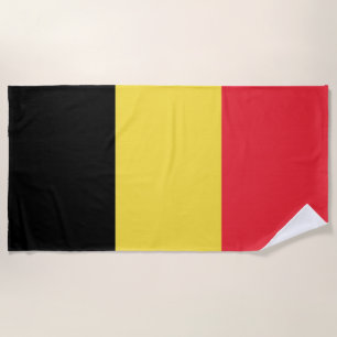 Patriotische belgische Flagge Strandtuch