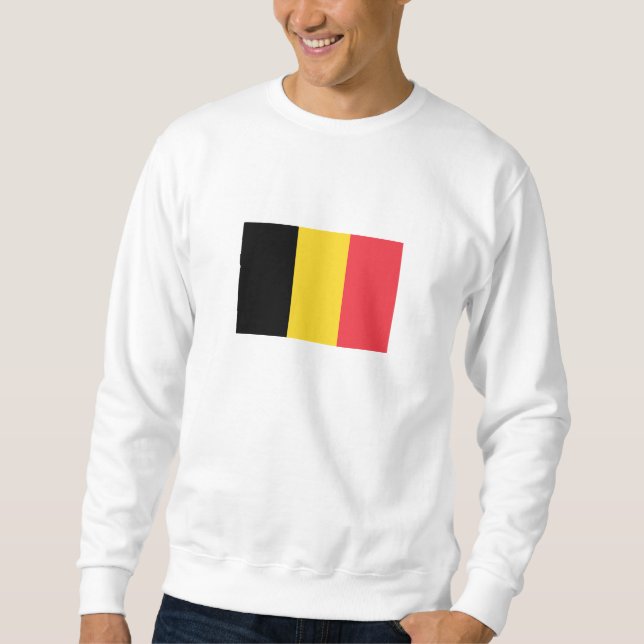 Patriotische belgische Flagge Sweatshirt (Vorderseite)