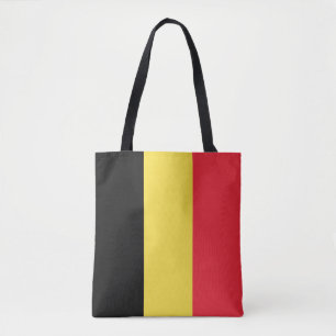 Patriotische belgische Flagge Tragetasche