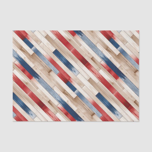 Patriotische bemalte Planken Seidenpapier (Vorderseite)