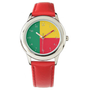 Patriotische Benin-Flaggenuhr Armbanduhr