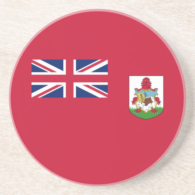 Patriotische Bermuda-Flagge Getränkeuntersetzer (Vorne)