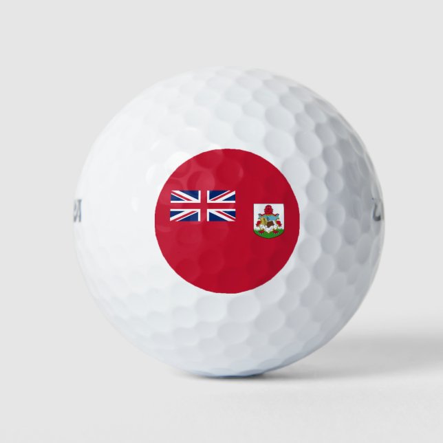 Patriotische Bermuda-Flagge Golfball (Vorderseite)