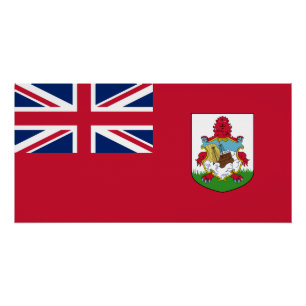Patriotische Bermuda-Flagge Poster