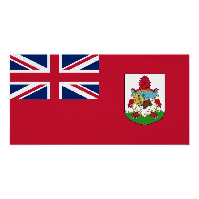 Patriotische Bermuda-Flagge Poster (Vorderseite)