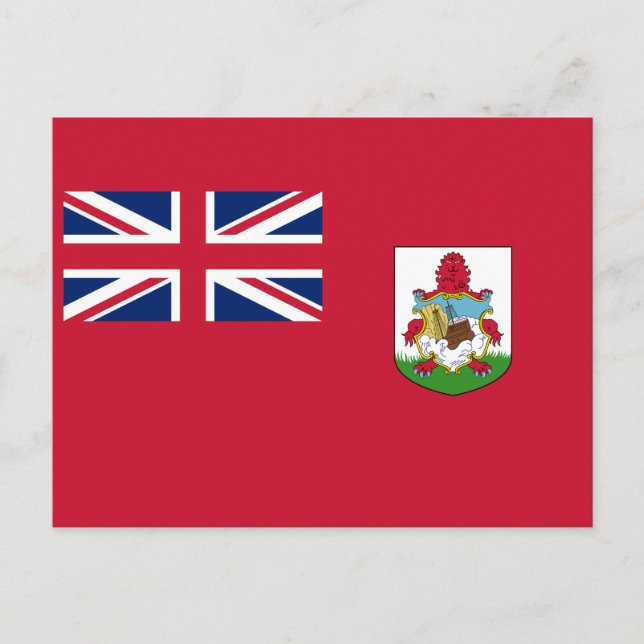 Patriotische Bermuda-Flagge Postkarte (Vorderseite)