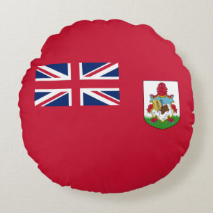 Patriotische Bermuda-Flagge Rundes Kissen