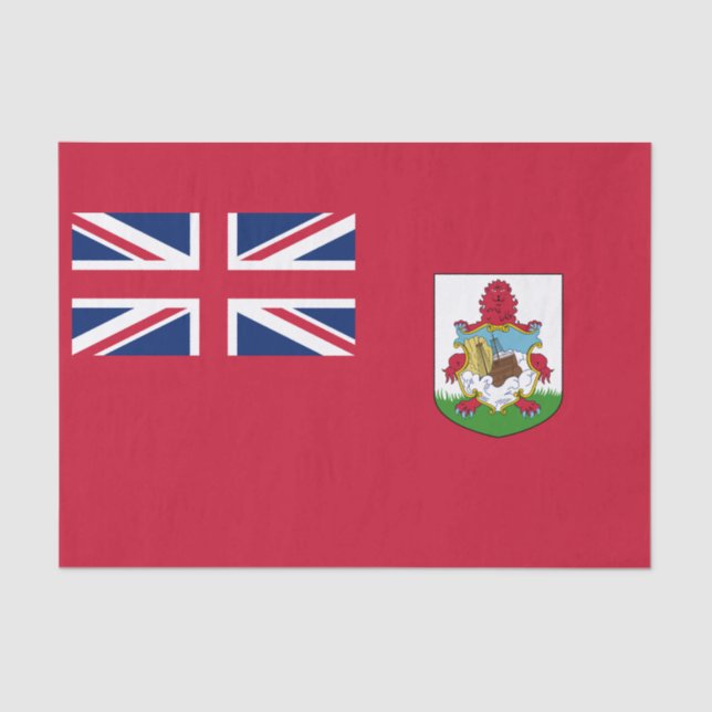 Patriotische Bermuda-Flagge Seidenpapier (Vorderseite)