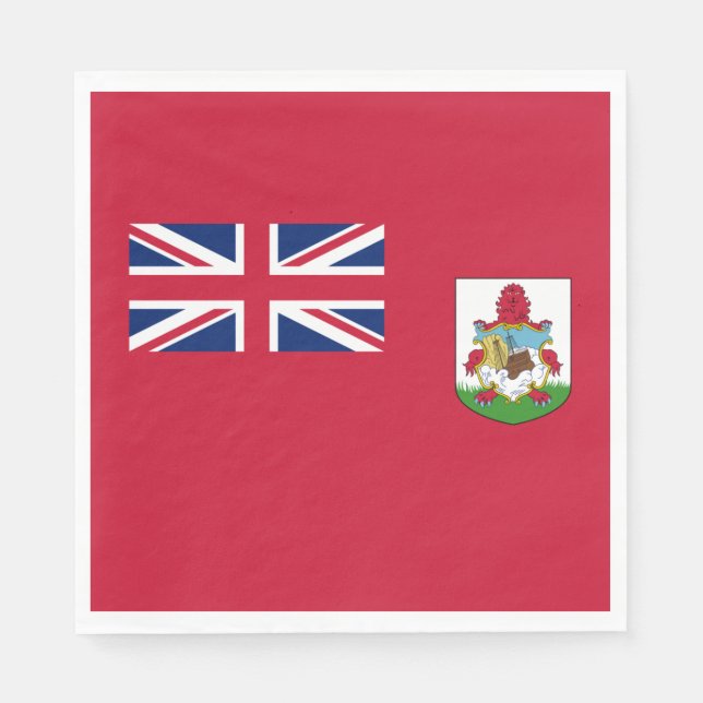 Patriotische Bermuda-Flagge Serviette (Vorderseite)