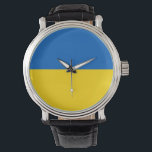 Patriotische, besondere Uhr mit der Flagge der Ukr<br><div class="desc">Fügen Sie Ihrer Accessoires-Kollektion eine Touch ukrainischen Stolzes mit unserer exklusiven Handuhr mit der Flagge der Ukraine hinzu! Diese Handuhr, die mit viel Liebe zum Detail gestaltet wurde, ist mehr als nur ein funktionales Uhrwerk; sie ist eine Feier des ukrainischen Erbes und kulturellen Stolzes. Das lebendige Design zeigt deutlich die...</div>