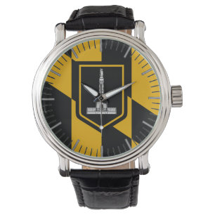 Patriotische, besondere Uhr mit Flagge von Baltimo