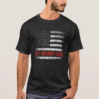 Patriotische Beste Großmutter je mit amerikanische T-Shirt