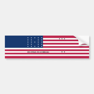 Patriotische Bikini-Atoll-Flagge Autoaufkleber