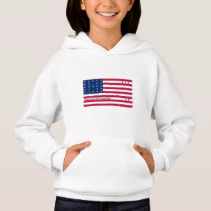 Patriotische Bikini-Atoll-Flagge Hoodie