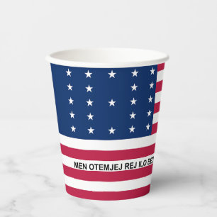 Patriotische Bikini-Atoll-Flagge Pappbecher