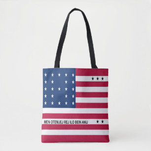 Patriotische Bikini-Atoll-Flagge-Tragetasche