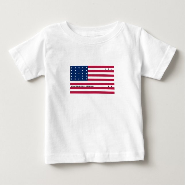 Patriotische Bikini-Atollflagge Baby T-shirt (Vorderseite)
