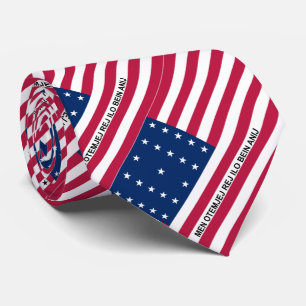 Patriotische Bikini-Atollflagge Krawatte