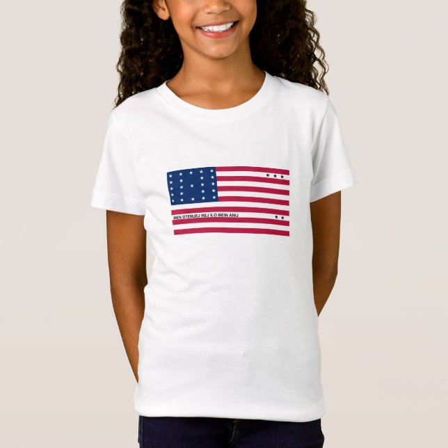 Patriotische Bikini-Atollflagge T-Shirt (Vorderseite)