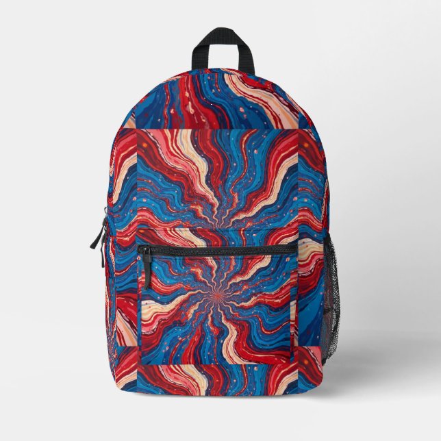 Patriotische Blase 1 Bedruckter Rucksack (Vorderseite)
