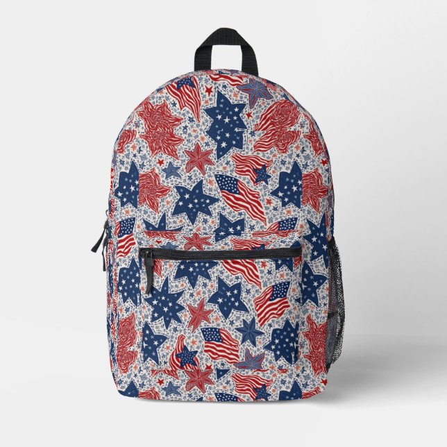 Patriotische Blase 2 Bedruckter Rucksack (Vorderseite)
