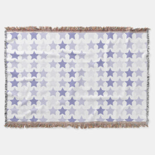 Patriotische blaue Ombre-Sterne Decke