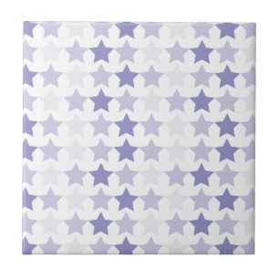 Patriotische blaue Ombre-Sterne Fliese