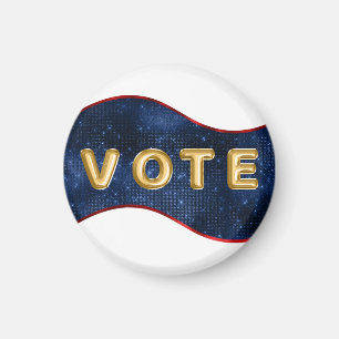 Patriotische blaue Welle Abstimmung Magnet