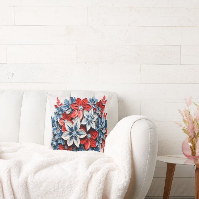 Patriotische Blume Kissen (Liege)