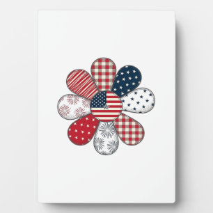 Patriotische Blume Vintage Vektor-Shirt Design_1 Fotoplatte