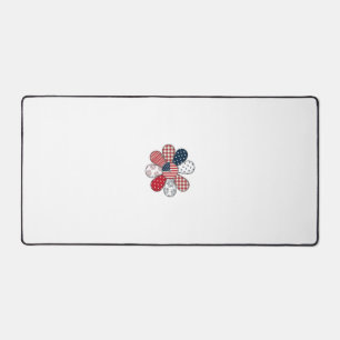 Patriotische Blume Vintage Vektor-Shirt Design_1 Schreibtischunterlage