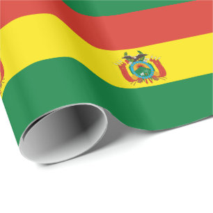 Patriotische Bolivienflagge Geschenkpapier