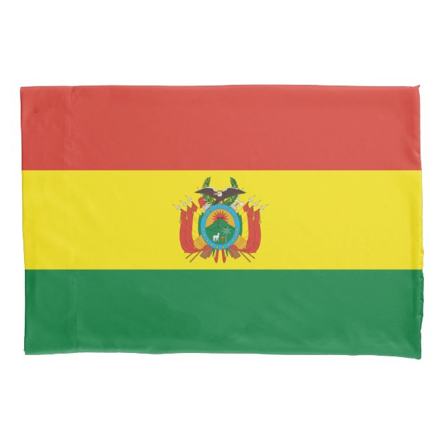 Patriotische Bolivienflagge Kissenbezug (Vorderseite)