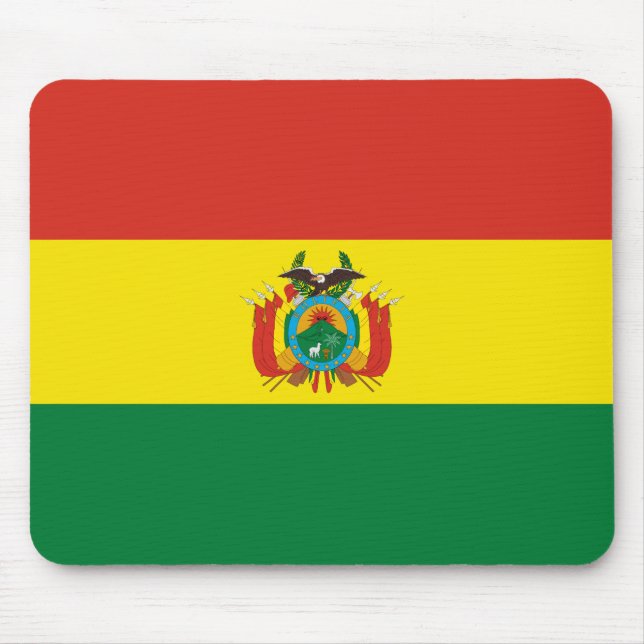 Patriotische Bolivienflagge Mousepad (Vorne)