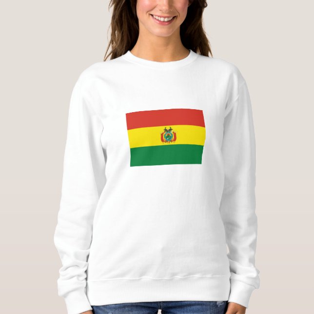 Patriotische Bolivienflagge Sweatshirt (Vorderseite)