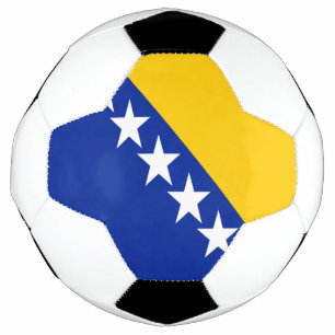 Patriotische bosnisch-herzegowinische Flagge Fußball