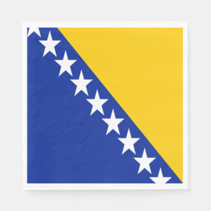 Patriotische bosnisch-herzegowinische Flagge Serviette