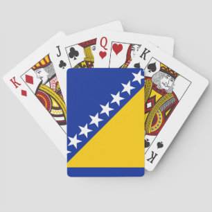 Patriotische bosnisch-herzegowinische Flagge Spielkarten