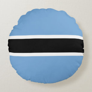 Patriotische Botswana-Flagge Rundkissen Rundes Kissen